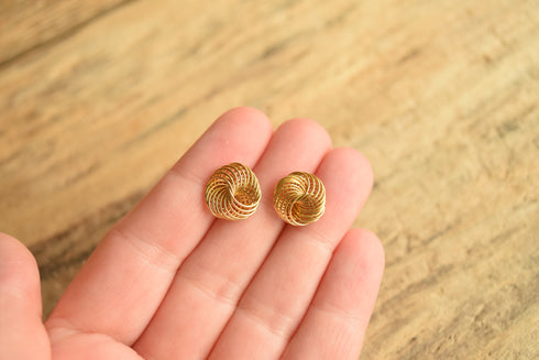 Infinity Knot Stud Earrings